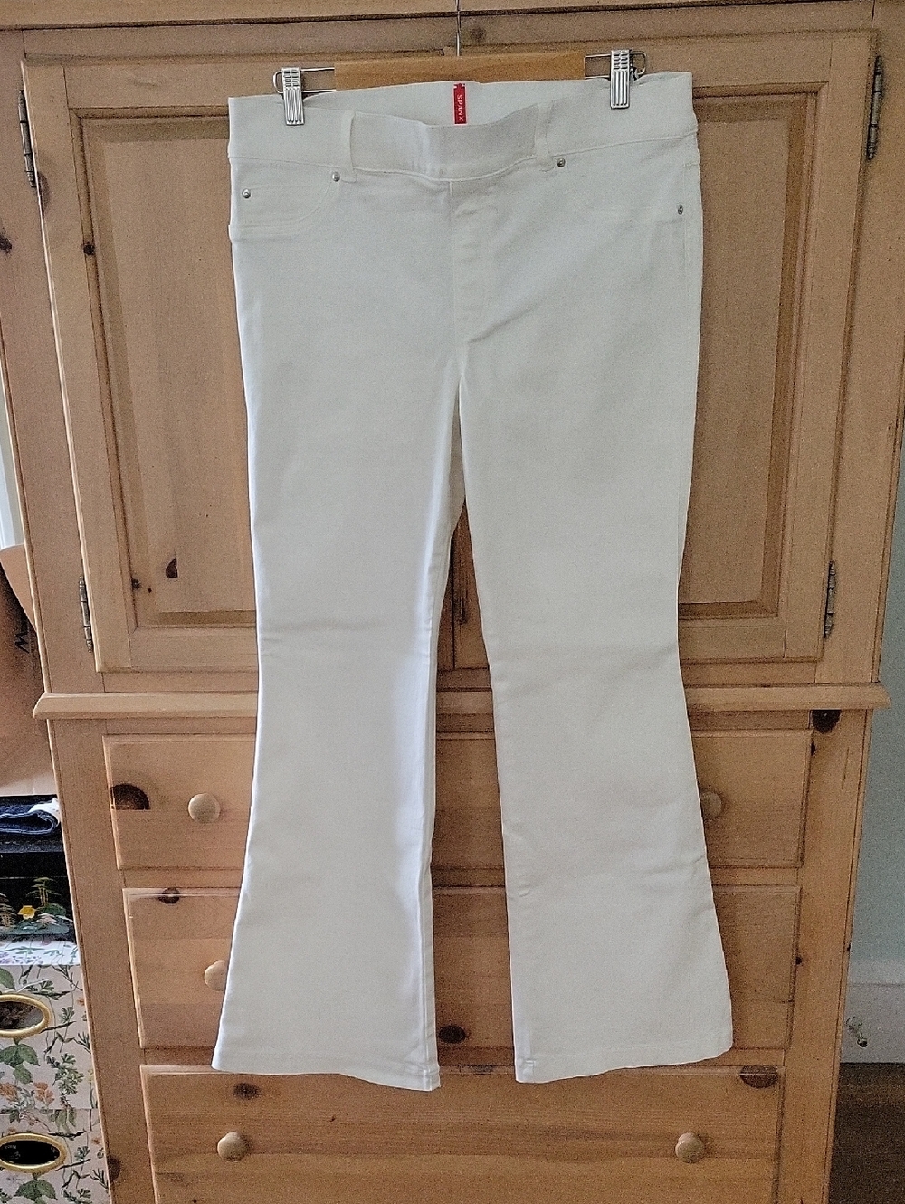 SPANX White High-Waist Shaping Pants